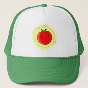 Cute Cartoon Tomato Trucker Hat