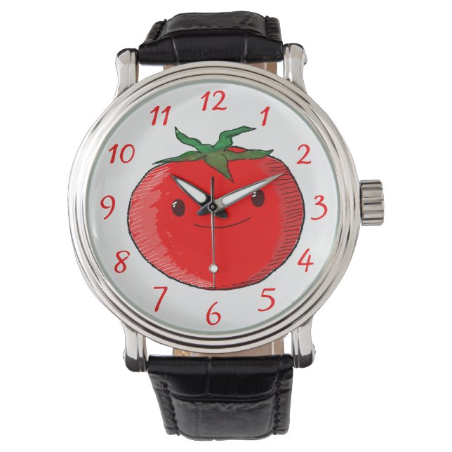 Cute Cartoon Tomato Watch (Front)
