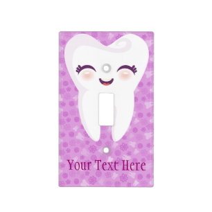 Cute Cartoon Tooth - Custom Light Switch Cover