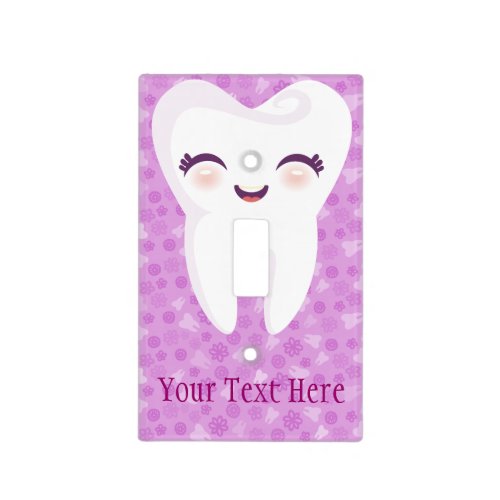 Cute Cartoon Tooth _ Custom Light Switch Cover