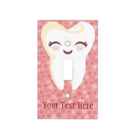 Cute Cartoon Tooth - Custom Light Switch Cover