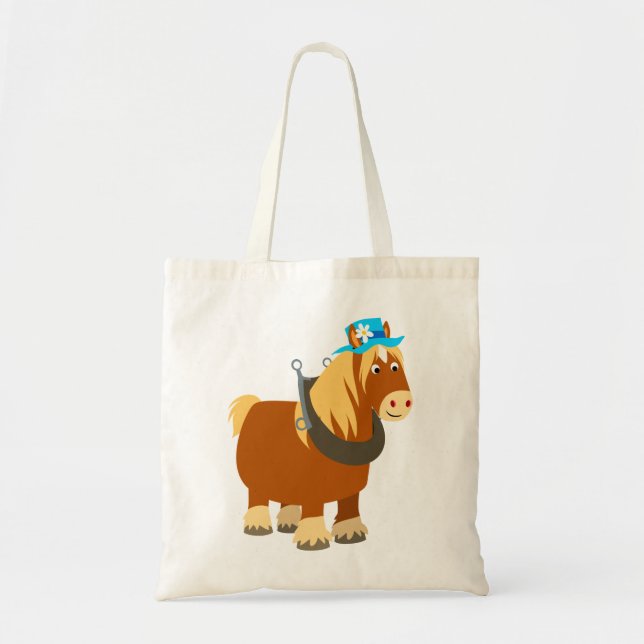 Cute Cartoon Trait Breton Horse Bag (Front)