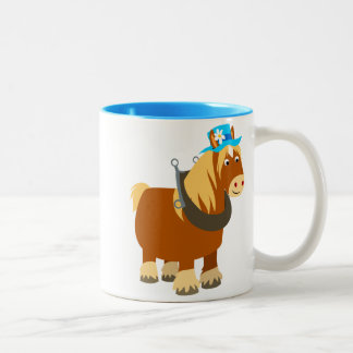 Cute Cartoon Trait Breton Horse Mug