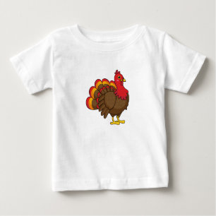 Cute Cartoon Turkey Baby T-Shirt