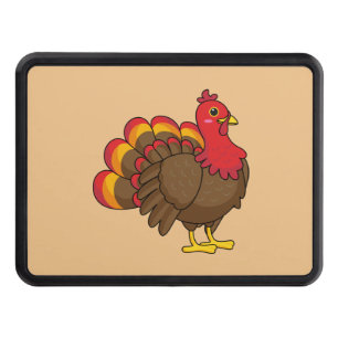 Cute Cartoon Turkey Hitch Cover