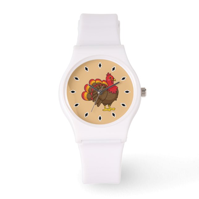 Cute Cartoon Turkey Watch (Front)