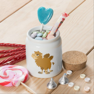 Cute Cartoon Two-Humped Camel Candy Jar