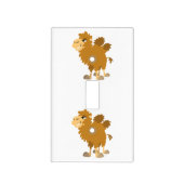 Cute Cartoon Two-Humped Camel Light Switch Cover (Front)