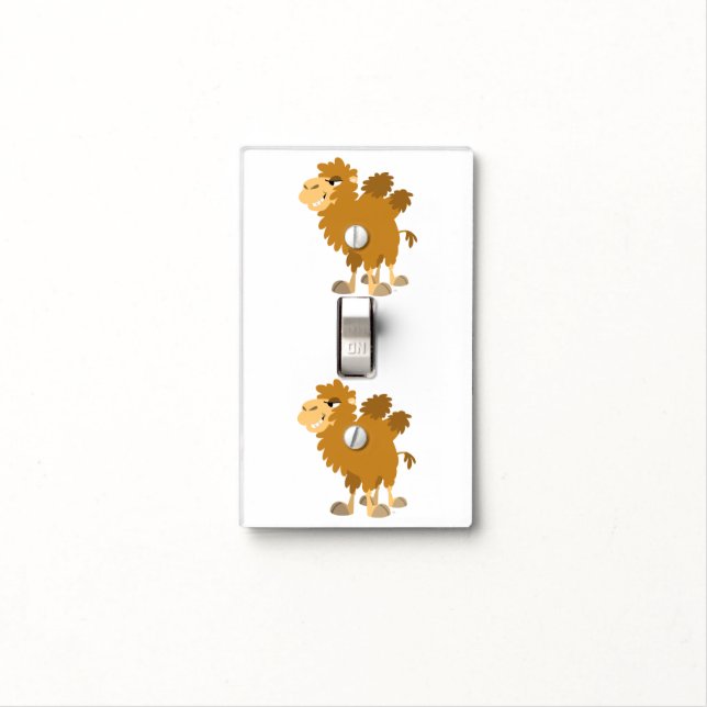 Cute Cartoon Two-Humped Camel Light Switch Cover (In Situ)