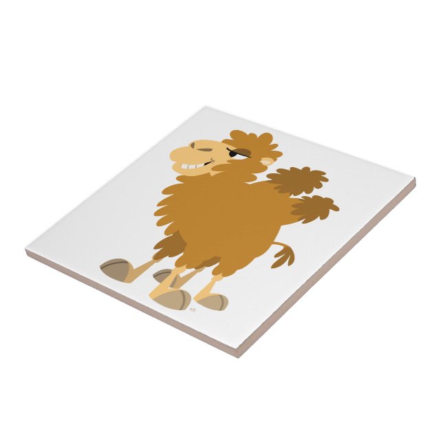 Cute Cartoon Two-Humped Camel Tile (Side)
