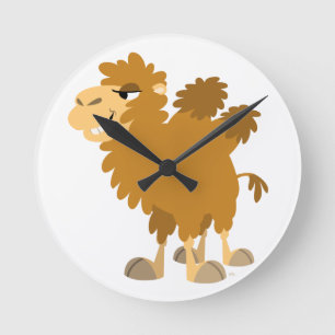 Cute Cartoon Two-Humped Camel Wall Clock