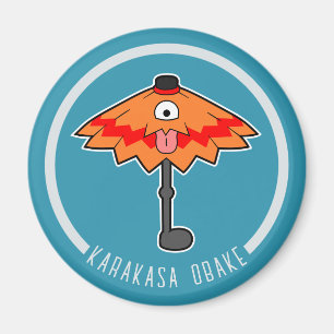 Cute Cartoon Umbrella Ghost Japanese Yokai Magnet