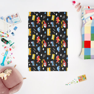 Cute Cartoon Vehicles Pattern Rug