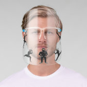 Cute Cartoon Warrior Ninja Face Shield (Insitu)