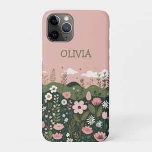 Cute Cartoon Wildflowers Floral Personalized  iPhone 11 Pro Case