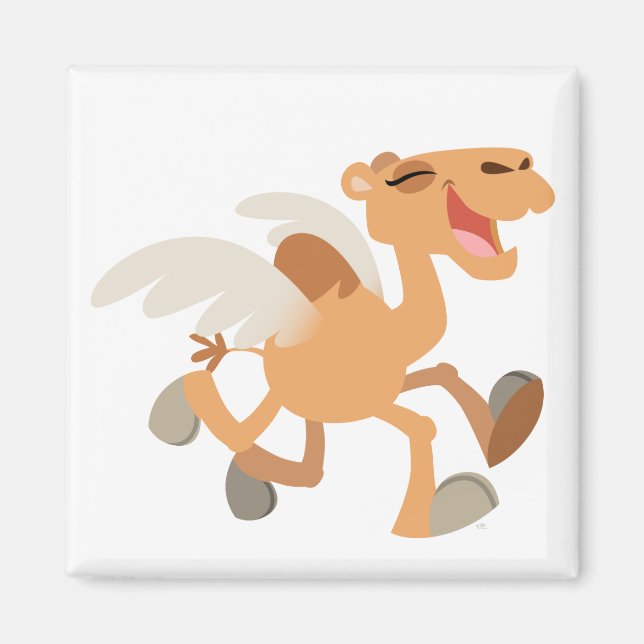 Cute Cartoon Winged-Camel Magnet (Front)