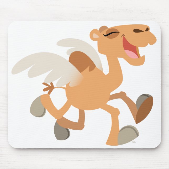 Cute Cartoon Winged-Camel Mousepad (Front)