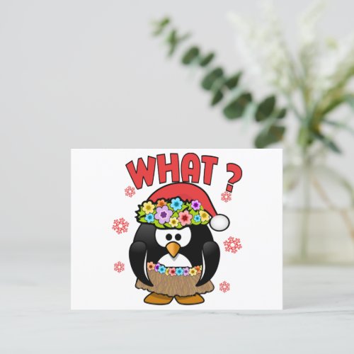 Cute Cartoon Xmas Postcard