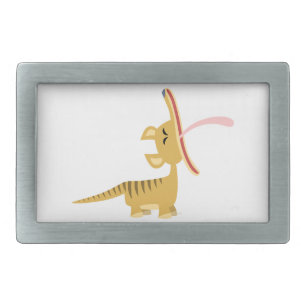 Cute Cartoon Yawning Thylacine Belt Buckle