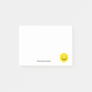 Cute Cartoon Yellow Happy Smiling Face Custom Post-it Notes