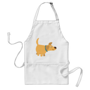 Cute Cartoon Yellow Labrador Apron