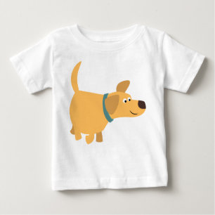 Cute Cartoon Yellow Labrador Baby T-Shirt