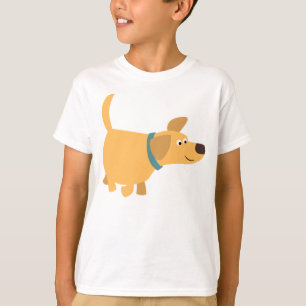 Cute Cartoon Yellow Labrador Children T-Shirt