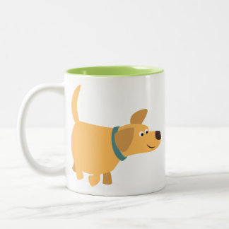 Cute Cartoon Yellow Labrador Mug