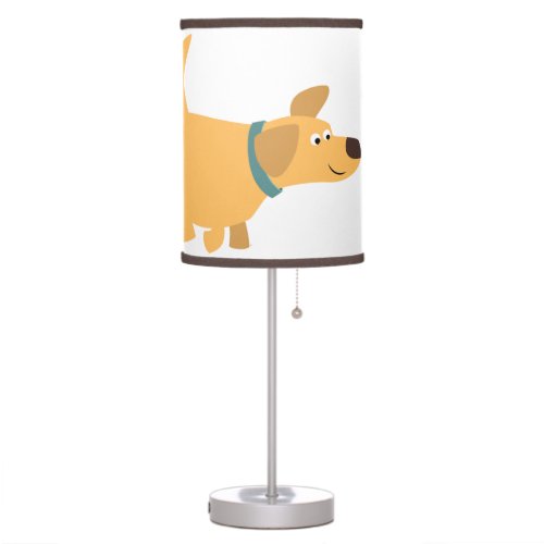 Cute Cartoon Yellow Labrador Table Lamp