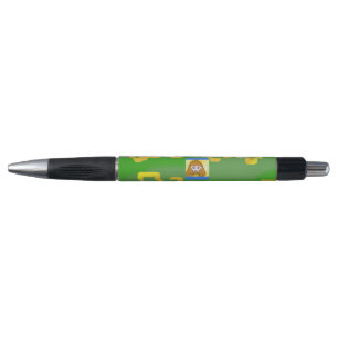Cute Cartoon Yellow Squares Green Pen