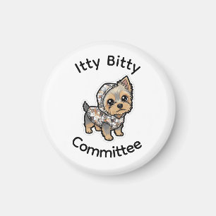 Cute cartoon yorkie magnet