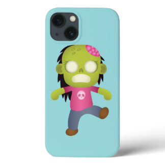Cute Cartoon Zombie Girl iPhone 13 Case