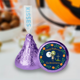 Cute Cartoon Zombie Halloween Trick or Treat Hershey®'s Kisses®