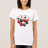 Cute Casino Gambling womens t-shirt