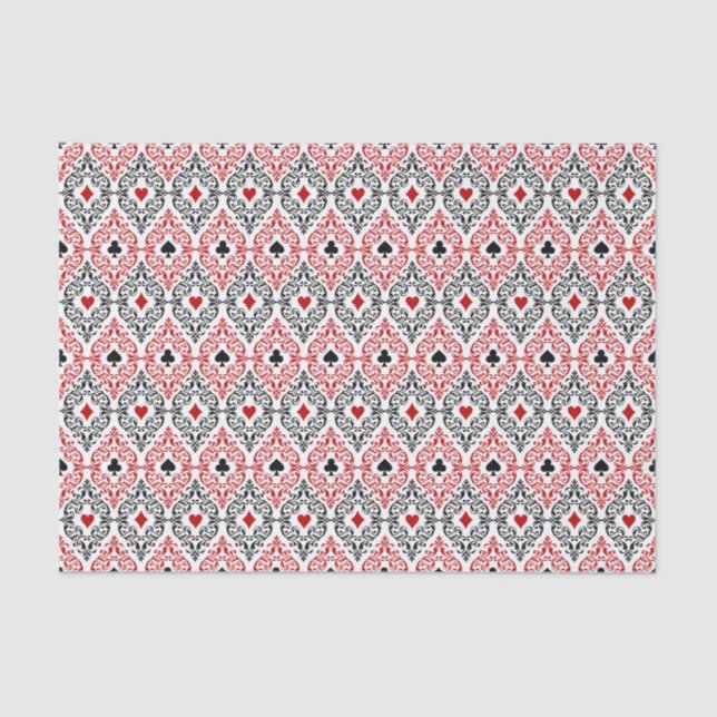 cute casino or poker party tissue paper (Front)