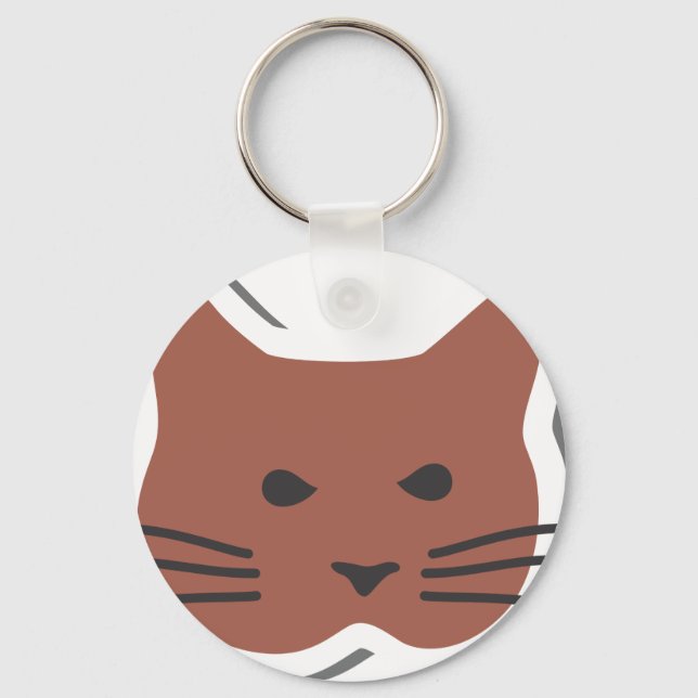 Cute Cat 2 Keychain (Front)