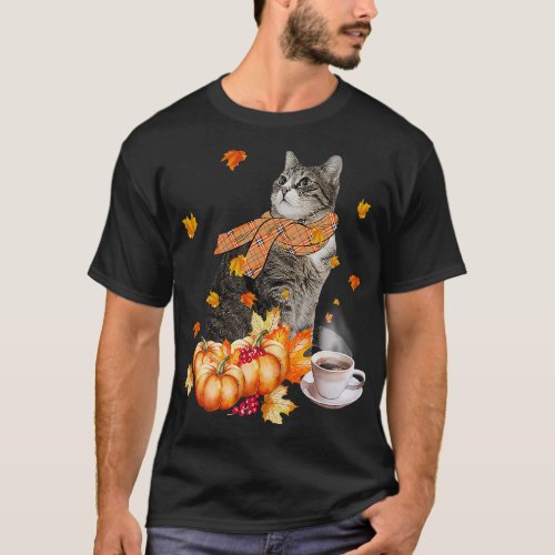 cute cat 2pumpkin spice 2cat lover fall thanksgivi T_Shirt