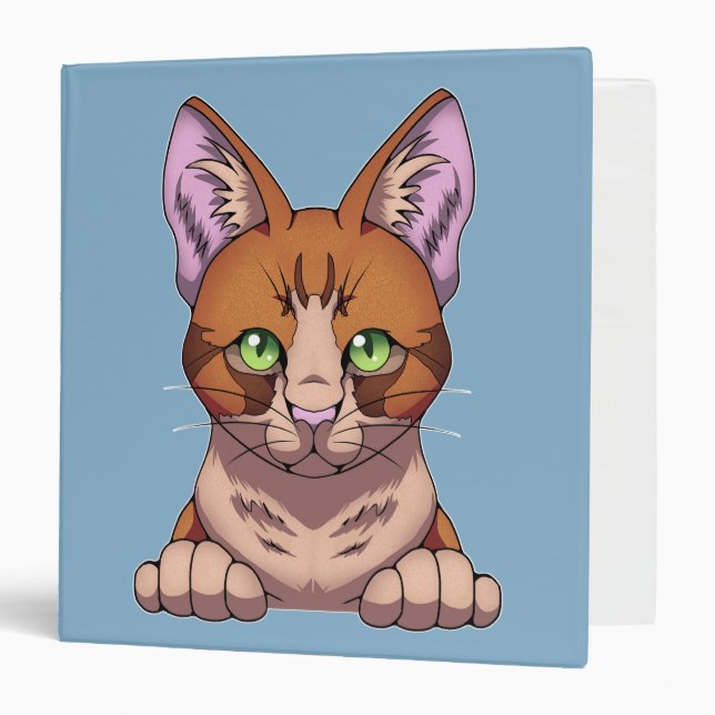 Cute Cat 3 Ring Binder (Front/Inside)