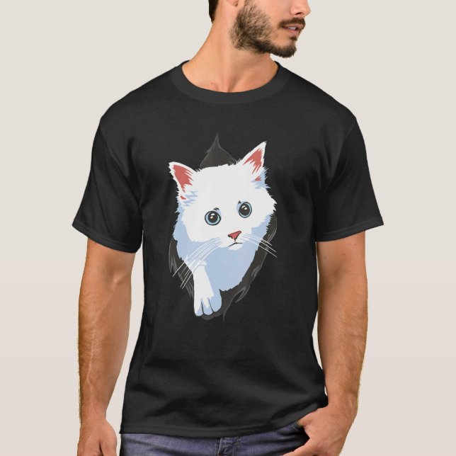 Cute Cat 5 T-Shirt (Front)
