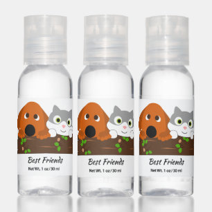 Cute Cat And Dog Hand Sanitizer