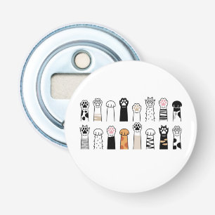 cute cat and dog paws bottle opener