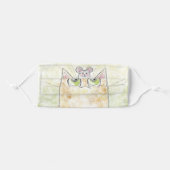 Cute Cat and Mouse Adult Cloth Face Mask (Front, Folded)