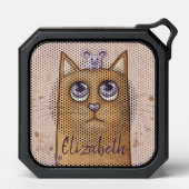 Cute Cat and Mouse Artwork Bluetooth Speaker (Front)