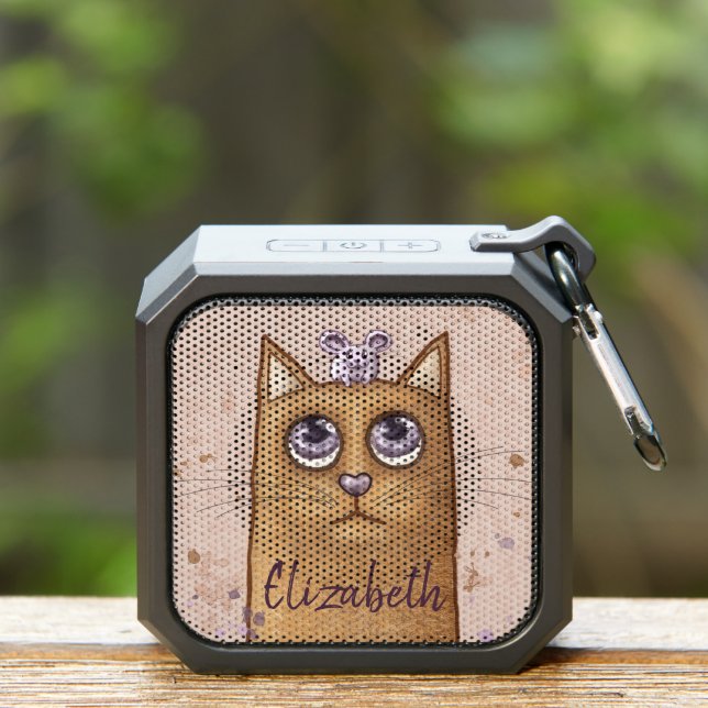 Cute Cat and Mouse Artwork Bluetooth Speaker (Insitu(Outdoor))