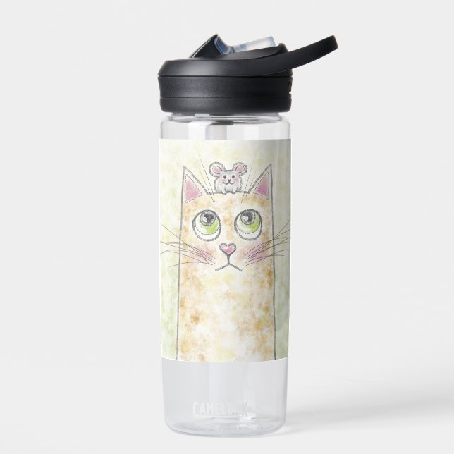 Cute Cat and Mouse CamelBak Water Bottle (Left)