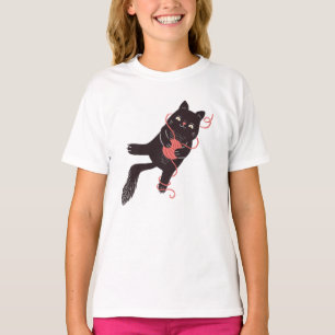 Cute Cat And Yarn T-Shirt