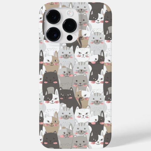 Cute Cat Animal Cartoon Love Cats Case_Mate iPhone 14 Pro Max Case