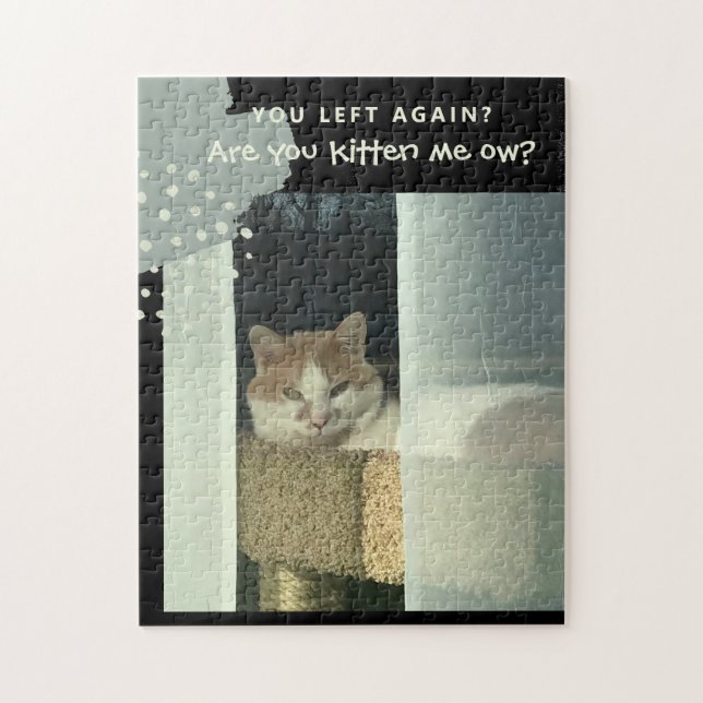 Cute Cat Are you kitten meow? Jigsaw Puzzle (Vertical)