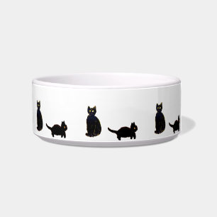 Cute Cat Art Black Cats Bowl