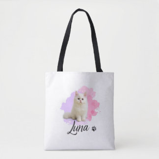 Cute Cat Artwork Grocer Tote – Luna Bag